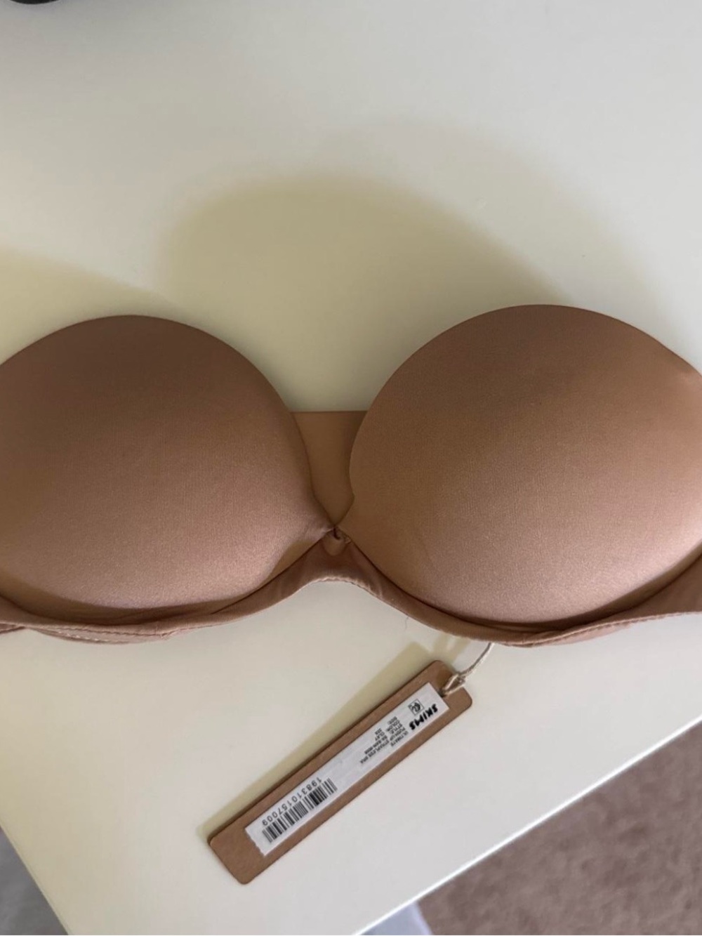 SKIMS Ultimate Strapless Push Up Bra In Clay